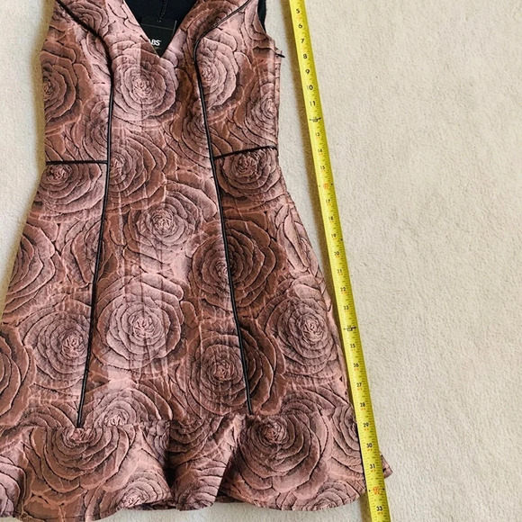 ABS Allen Schwartz Pink Ruffle hem Dress  , 2 - Picture 2 of 13